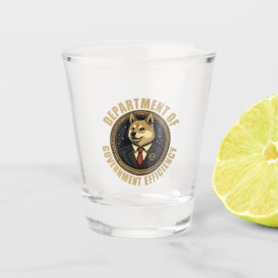 Doge Dog des Ministeriums für Regierungseffizienz Schnapsglas