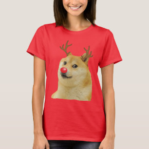 Doge Dogright Doggo Hund Weihnachten Meme Karte ro T-Shirt