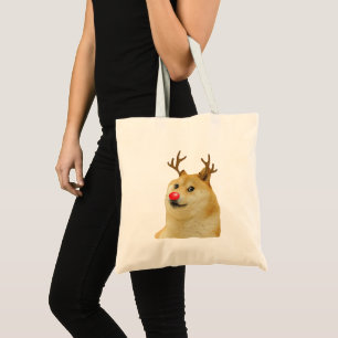 Doge Dogright Doggo Hund Weihnachten Meme Karte ro Tragetasche