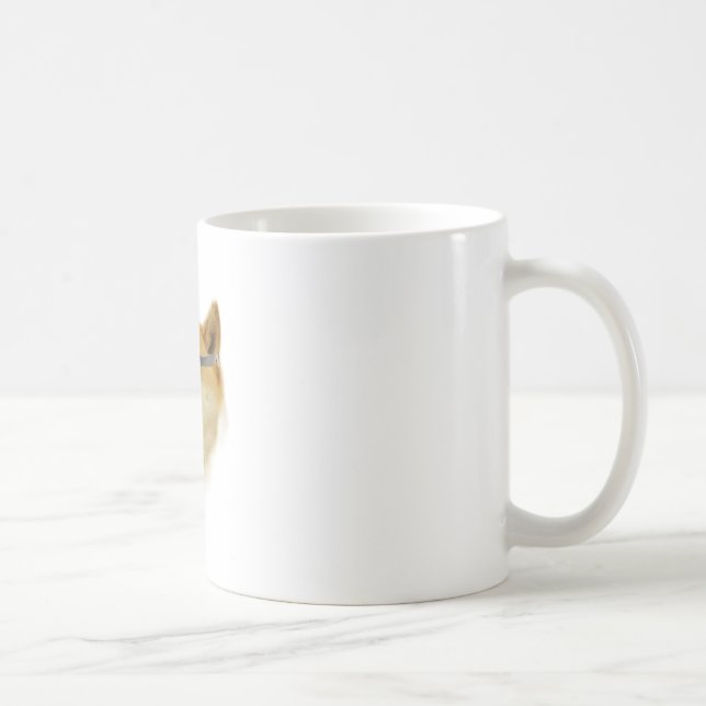 Doge in der Schatten-Tasse Kaffeetasse (Rechts)
