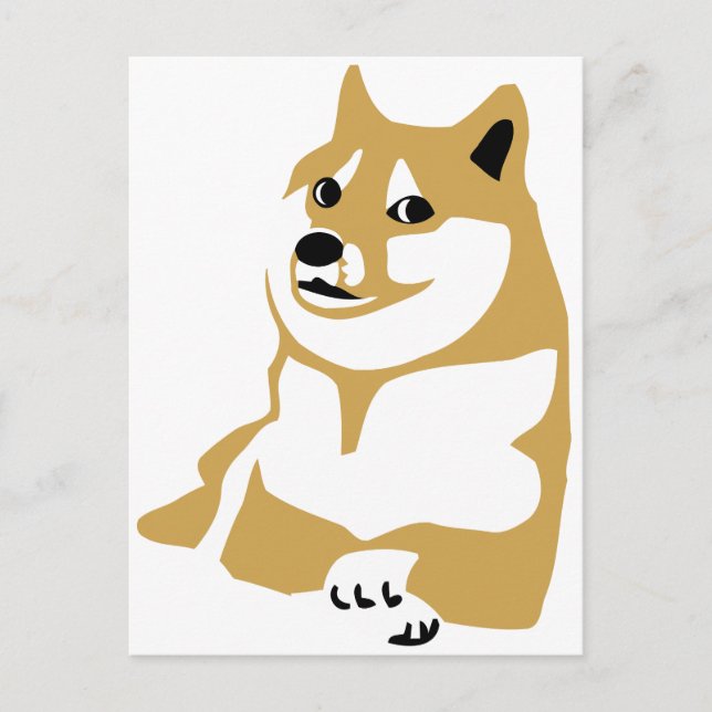 Doge - Internet-Meme Postkarte (Vorderseite)