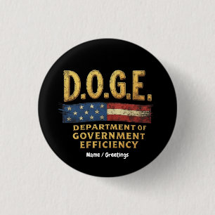DOGE Ministerium für Regierungseffizienz Button