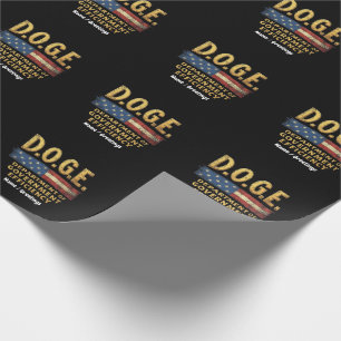 DOGE Ministerium für Regierungseffizienz Geschenkpapier