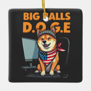 Doge-Ministerium für Regierungseffizienz Keramikornament