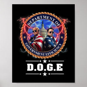 Doge-Ministerium für Regierungseffizienz Trump 47t Poster