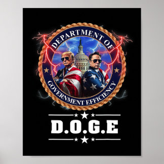 Doge-Ministerium für Regierungseffizienz Trump 47t Poster