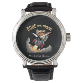 Doge to Moon Die ultimative Dogecoin Reise Armbanduhr