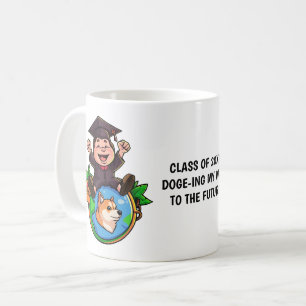 Dogecoin Abschluss Personalisiert Kaffeetasse