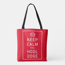 Dogecoin Behielt Ruhe und Hodl Doge Krypto Funny