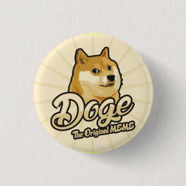Dogecoin Button Abzeichen (Vorderseite)