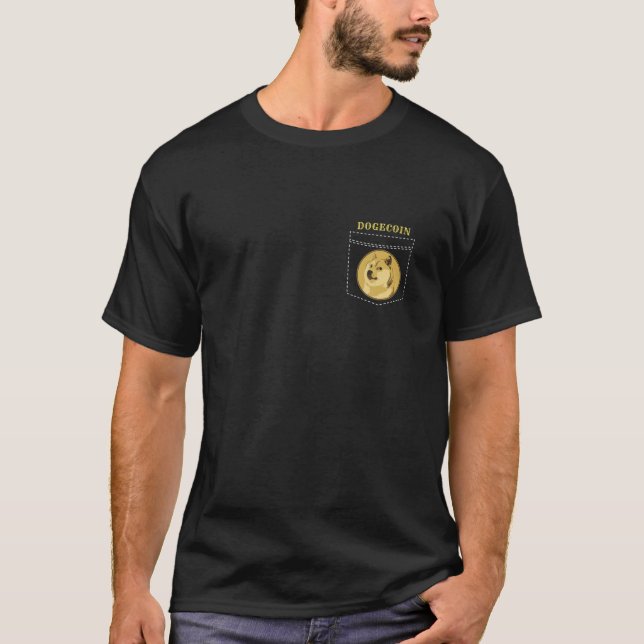Dogecoin Crypto Pocket Coin Dodge T-Shirt (Vorderseite)