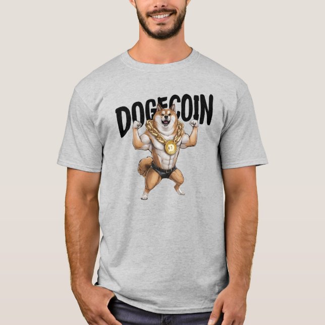 Dogecoin Dog Tshirt (Vorderseite)