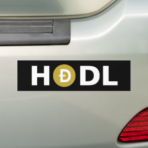 Dogecoin (DOGE) HODL Autoaufkleber