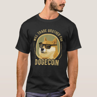 Dogecoin Funny Crypto wird Bruder für Dogec T-Shirt