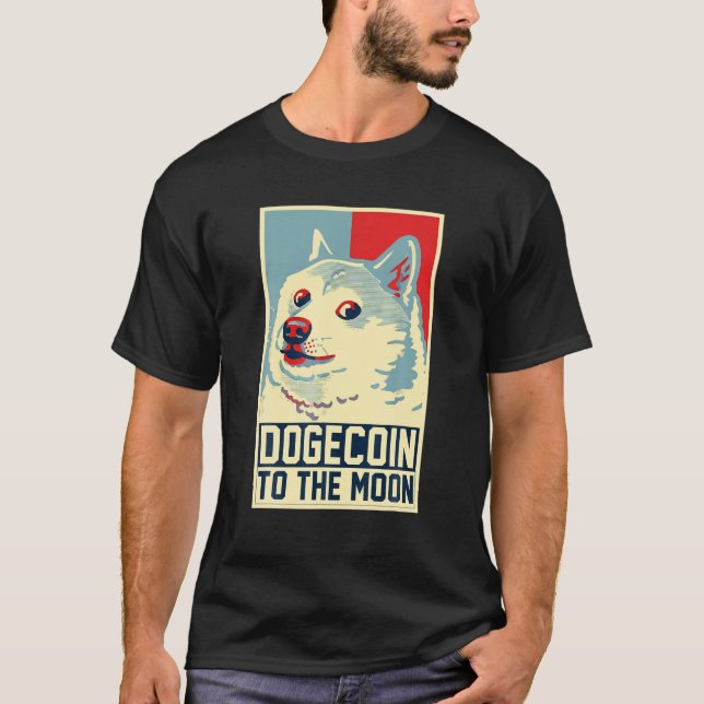 Dogecoin Geschenke, Doge Meme Much Coin T-Shirt (Vorderseite)