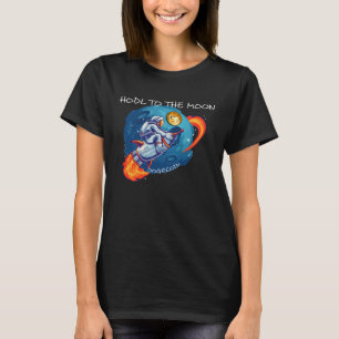 Dogecoin HODL zu dem Kryptokrypto-Mondkryptokurr T-Shirt
