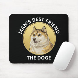 Dogecoin Hund Personalisiert Mousepad