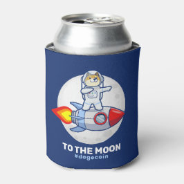 Dogecoin To The Moon Rocket Man Space Doge Crypto Dosenkühler