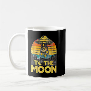 Dogecoin UFO zum Mond erschütterte Rich Dog in Sh Kaffeetasse