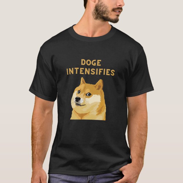 Dogecoin verschärft Kryptowährung T-Shirt (Vorderseite)