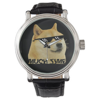 Dogecoin viel Zeit Doge Wow Krypto Kryptowährung Armbanduhr