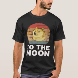 Dogecoin zum Mond - Blockchain Kryptowährung V T-Shirt