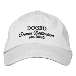DOGED Dream Destination - Schwarzer Stickerin Bestickte Baseballkappe