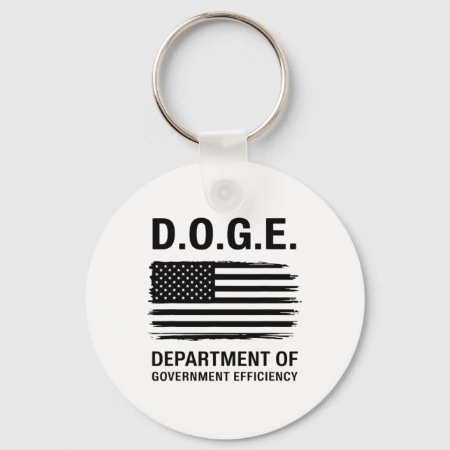 Dogenabteilung für Regierungseffizienz 4 Schlüsselanhänger (Vorderseite)