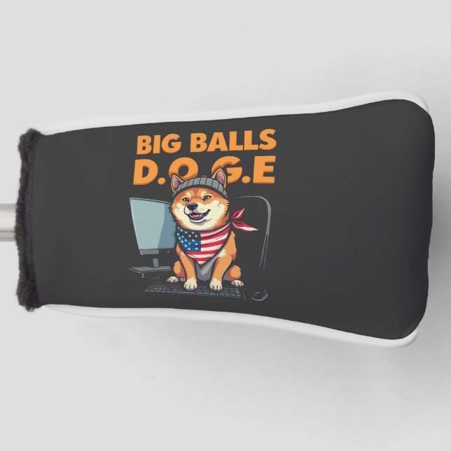 Dogenabteilung Regierungseffizienz Golf Headcover (Vorderseite)
