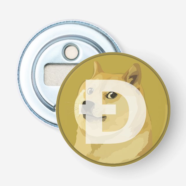 Dogenmünze (DOGE) Flaschenöffner (Vorderseite)