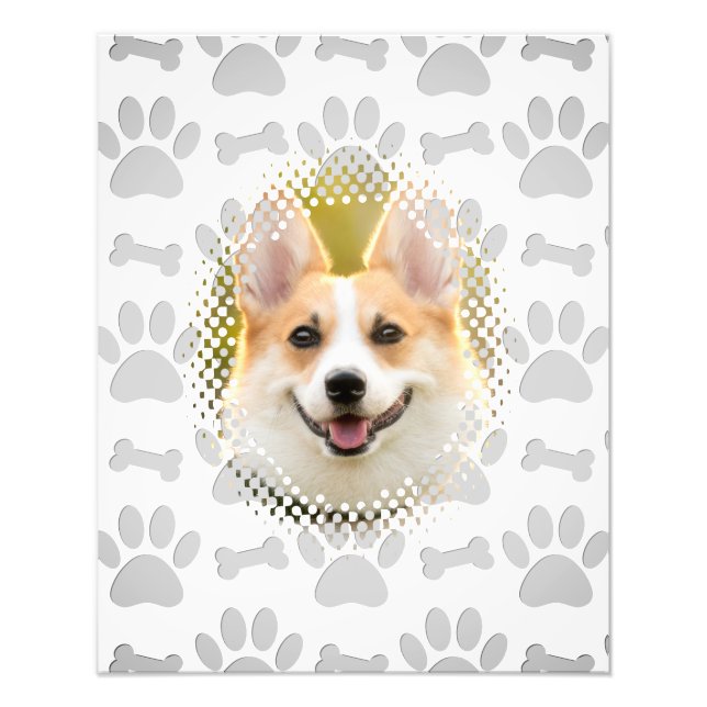 Dogenrahmen für Knochen und Paw Fotodruck (Vorne)