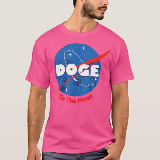 Dogenraum-Druck zum Monddogecoin T-Shirt