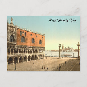 Doge's Palace und Piazzetta, Venedig, Italien Postkarte