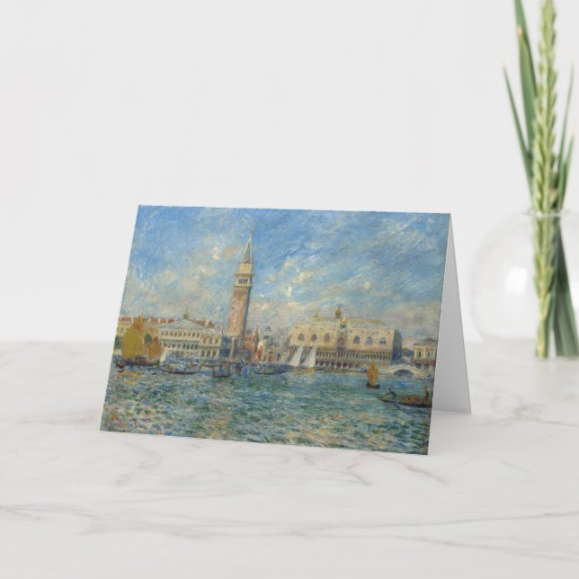Doge's Palace, Venedig - Pierre-Auguste Renoir Karte (Vorderseite)