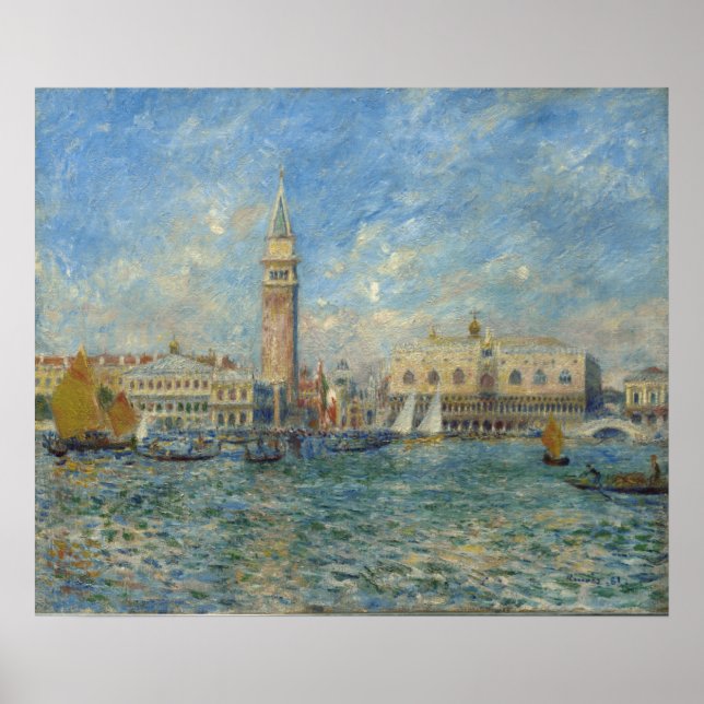 Doge's Palace, Venedig - Pierre-Auguste Renoir Poster (Vorne)