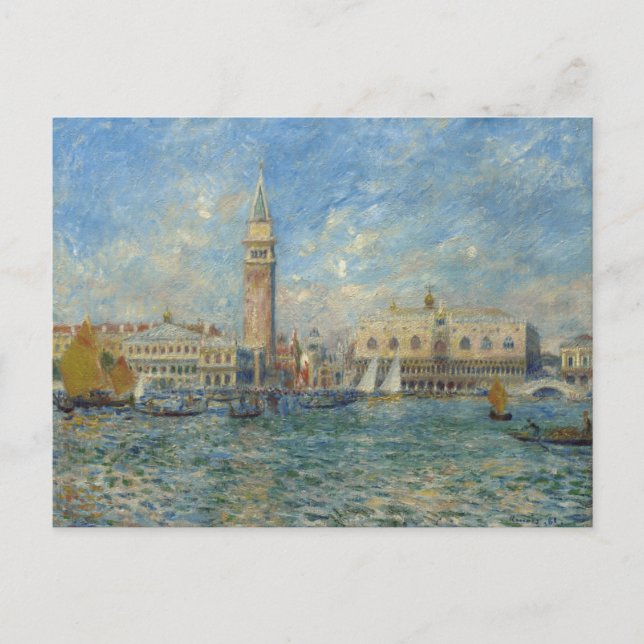 Doge's Palace, Venedig - Pierre-Auguste Renoir Postkarte (Vorderseite)