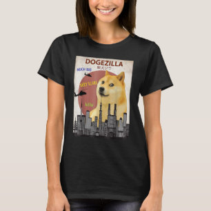 Dogezilla T- Funny Doge Memes Shiba Inu Dog T-Shirt