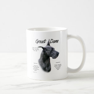 Dogge-(blauer) Geschichtsentwurf Kaffeetasse