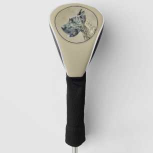 Dogge-(Brindle) Malerei - ursprüngliche Hundekuns Golf Headcover