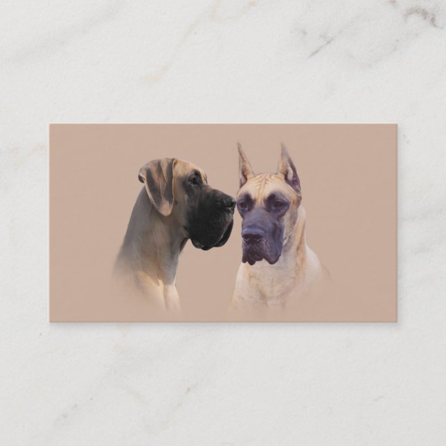 Dogge-Brüter-Visitenkarte Visitenkarte (Vorderseite)