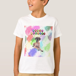 Dogge Deutsche Dogge wünscht ein glückliches neues T-Shirt