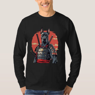 Dogge Deutscher Schäferhund im japanischen Ukiyo e T-Shirt