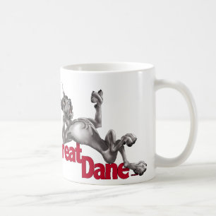 Dogge-entspanntes Schwarzes Kaffeetasse
