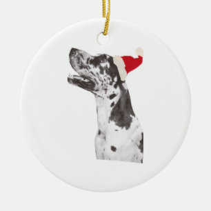 Dogge-Feiertags-Verzierung Keramikornament