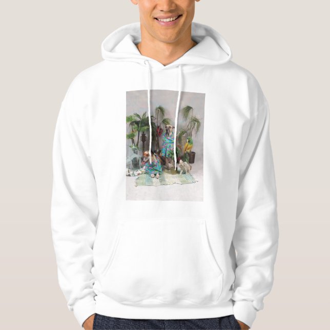Dogge-Ferien Hoodie (Vorderseite)