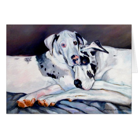 Dogge-Gruß-Karten Karte
