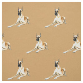 Dogge-Hundekunst-Gewebe Stoff