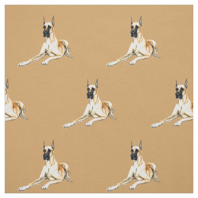 Dogge-Hundekunst-Gewebe Stoff (Muster)