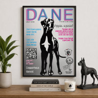 Dogge-Plakat für Welpenverkäufer