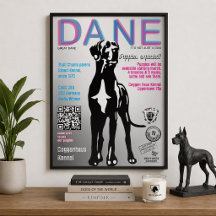 Dogge-Plakat für Welpenverkäufer